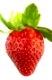 Fresh sweet strawberry isolated on white background.
